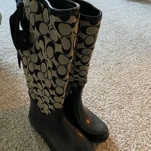 Women’s Coach rain boots size 7
